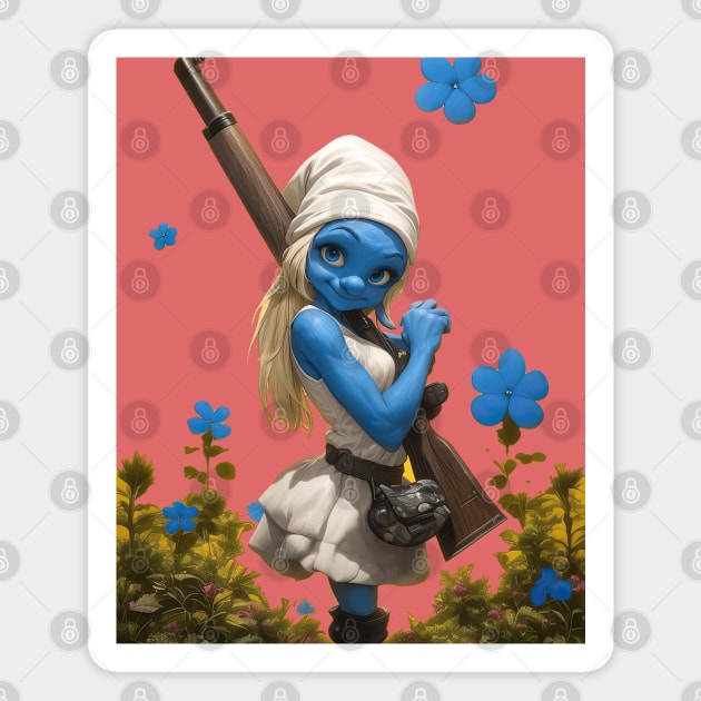 Smurfette Magnet by obstinator